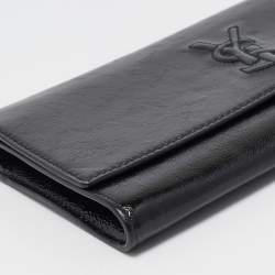 Yves Saint Laurent Black Patent Leather Belle De Jour Clutch