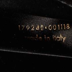 Yves Saint Laurent Black Patent Leather Belle De Jour Clutch