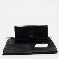 Yves Saint Laurent Black Patent Leather Belle De Jour Clutch