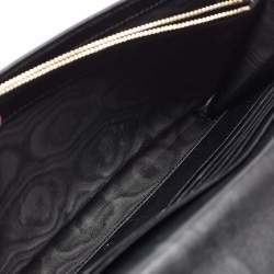 Pre Owned Yves Saint Laurent Black Patent Leather Belle De Jour Wallet On Chain