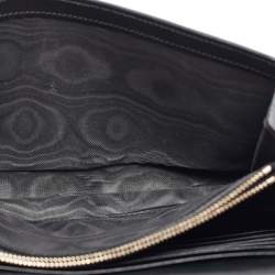 Pre Owned Yves Saint Laurent Black Patent Leather Belle De Jour Wallet On Chain