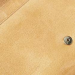 Pre Owned Yves Saint Laurent Gold Patent Leather Belle De Jour Clutch