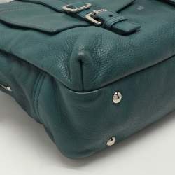 Yves Saint Laurent Green Leather Lover Satchel