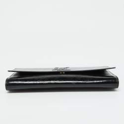 Pre Owned Yves Saint Laurent Black Patent Leather Belle De Jour Clutch