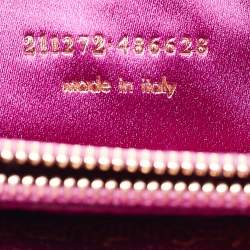 Pre Owned Yves Saint Laurent Purple Satin Chain Clutch