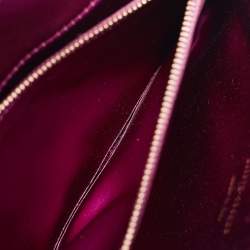 Pre Owned Yves Saint Laurent Purple Satin Chain Clutch