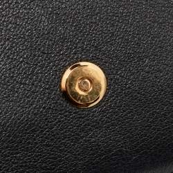 Pre Owned Yves Saint Laurent Black Leather Belle De Jour Clutch