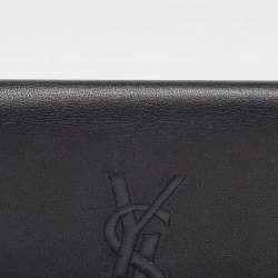 Pre Owned Yves Saint Laurent Black Leather Belle De Jour Clutch