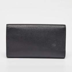 Pre Owned Yves Saint Laurent Black Leather Belle De Jour Clutch
