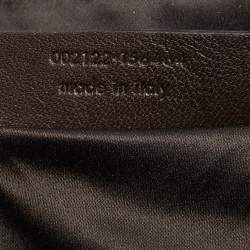 Yves Saint Laurent Olive Green Leather Large Muse Bag