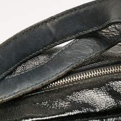 Pre Owned Yves Saint Laurent Black Patent Leather Lover Bag