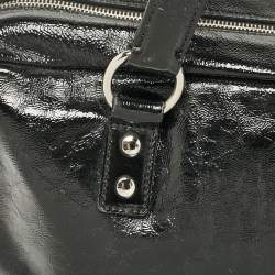 Pre Owned Yves Saint Laurent Black Patent Leather Lover Bag