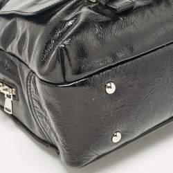 Pre Owned Yves Saint Laurent Black Patent Leather Lover Bag
