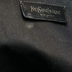 Pre Owned Yves Saint Laurent Black Patent Leather Lover Bag