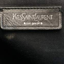 Pre Owned Yves Saint Laurent Black Patent Leather Lover Bag