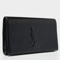 مملوكة مسبقًا Yves Saint Laurent Black Patent Leather Belle De Jour Clutch