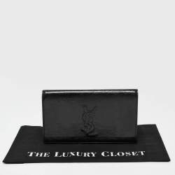 مملوكة مسبقًا Yves Saint Laurent Black Patent Leather Belle De Jour Clutch