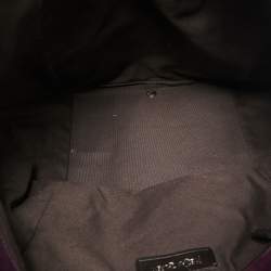 Pre Owned Yves Saint Laurent Dark Purple Patent Leather Downtown Tote