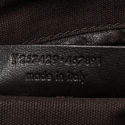 Pre Owned Yves Saint Laurent Dark Purple Patent Leather Downtown Tote