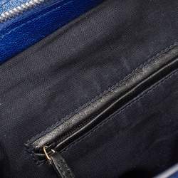 Saint Laurent Blue Leather Medium Cabas Chyc Tote