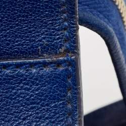 Saint Laurent Blue Leather Medium Cabas Chyc Tote