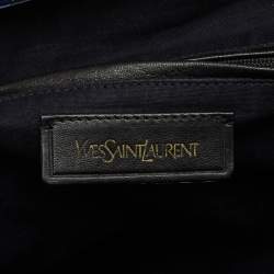 Saint Laurent Blue Leather Medium Cabas Chyc Tote