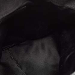 Pre Owned Yves Saint Laurent Black Patent Leather Floral Applique Downtown Tote