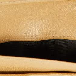 Yves Saint Laurent Beige Leather Belle De Jour Continental Wallet