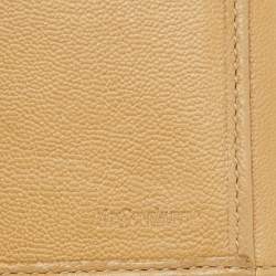 Yves Saint Laurent Beige Leather Belle De Jour Continental Wallet