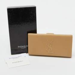 Yves Saint Laurent Beige Leather Belle De Jour Continental Wallet