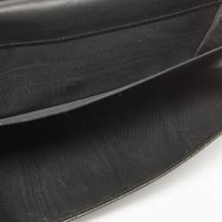 Yves Saint Laurent Black Patent Leather Belle De Jour French Flap Wallet