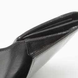 Yves Saint Laurent Black Patent Leather Belle De Jour French Flap Wallet
