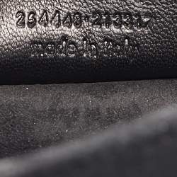 Pre Owned Yves Saint Laurent Black Suede Embroidered Tassel Clutch