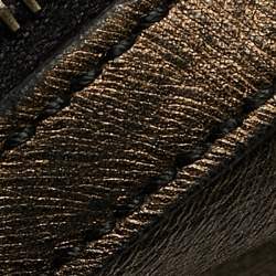 Pre Owned Yves Saint Laurent Metallic Leather Oversized Muse Satchel