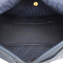 Yves Saint Laurent Blue Leather and PVC Vintage Bucket Bag