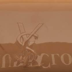 Yves Saint Laurent Beige Patent Leather Belle De Jour Flap Clutch