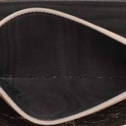 Yves Saint Laurent Metallic Leather Belle De Jour Zip Around Wallet