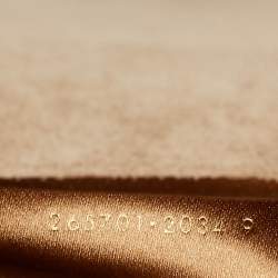 Pre Owned Yves Saint Laurent Gold Patent Leather Y-Ligne Flap Clutch