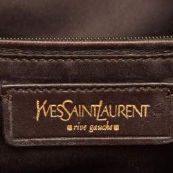Yves Saint Laurent Off White Leather Medium Muse Satchel