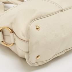 Yves Saint Laurent Off White Leather Medium Muse Satchel