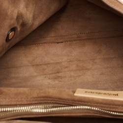 Yves Saint Laurent Tricolor Leather and Suede Large Muse Two Top Handle Bag