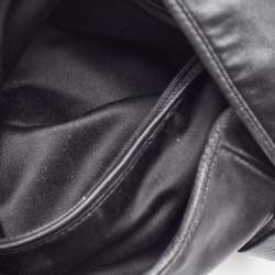 Pre Owned Yves Saint Laurent Black Leather Mombasa Hobo