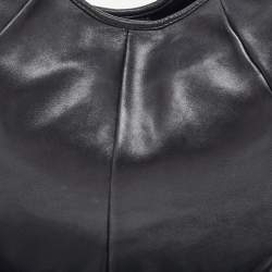 Pre Owned Yves Saint Laurent Black Leather Mombasa Hobo