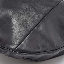 Pre Owned Yves Saint Laurent Black Leather Mombasa Hobo