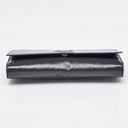 Yves Saint Laurent Navy Blue Patent Leather Belle De Jour Clutch