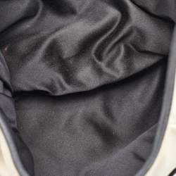 Yves Saint Laurent Cream/Black Canvas and Leather Vincennes Mombasa Hobo