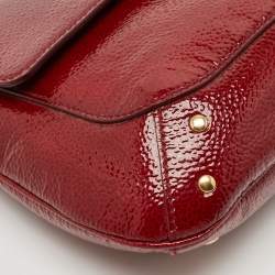Yves Saint Laurent Red Patent Leather Emma Chain Shoulder Bag