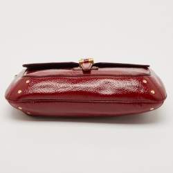 Yves Saint Laurent Red Patent Leather Emma Chain Shoulder Bag
