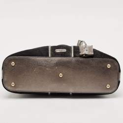 Yves Saint Laurent Grey Calfhair and Leather Muse Bag