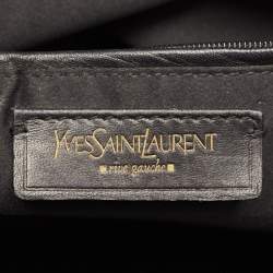 Yves Saint Laurent Grey Calfhair and Leather Muse Bag